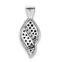 Load image into Gallery viewer, 14k White Gold 1/3ct. White and Black Diamond Fancy Curve Chain Slide
