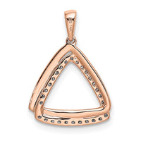 Load image into Gallery viewer, 14k Rose Gold 1/6ct. Diamond Double Triangle Pendant
