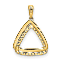 Load image into Gallery viewer, 14k 1/6ct. Diamond Double Triangle Pendant
