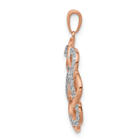Load image into Gallery viewer, 14k Rose Gold 1/5ct. Diamond Twisted Pendant
