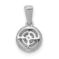 Load image into Gallery viewer, 14k White Gold 1/4ct. Diamond Round Halo Cluster Pendant
