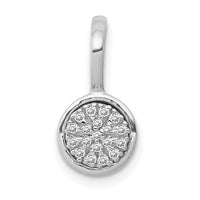 Load image into Gallery viewer, 14k White Gold 1/10ct. Diamond Circle Cluster Pendant
