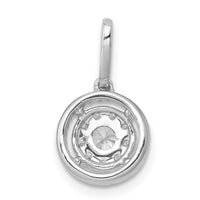 Load image into Gallery viewer, 14k White Gold 1/3ct. Diamond Round Halo Cluster Pendant
