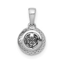 Load image into Gallery viewer, 14k White Gold 1/4ct. Diamond Round Halo Cluster Pendant
