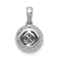 Load image into Gallery viewer, 14k White Gold 1/3ct. Diamond Round Halo Cluster Pendant
