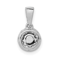 Load image into Gallery viewer, 14k White Gold 1/3ct. Diamond Circle Cluster Pendant
