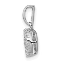 Load image into Gallery viewer, 14k White Gold 1/2ct. Diamond Circle Cluster Pendant
