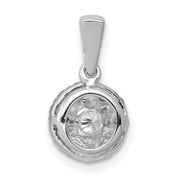 Load image into Gallery viewer, 14k White Gold 1/2ct. Diamond Circle Cluster Pendant
