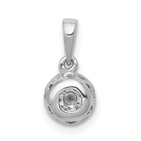 Load image into Gallery viewer, 14k White Gold 1/4ct. Diamond Circle Cluster Pendant
