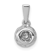 Load image into Gallery viewer, 14k White Gold 1/4ct. Diamond Circle Cluster Pendant
