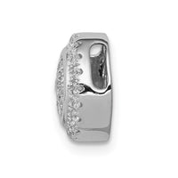Load image into Gallery viewer, 14k White Gold Moving 1/3ct. Diamond Circle Slide Pendant
