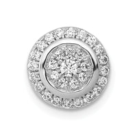 Load image into Gallery viewer, 14k White Gold Moving 1/3ct. Diamond Circle Slide Pendant
