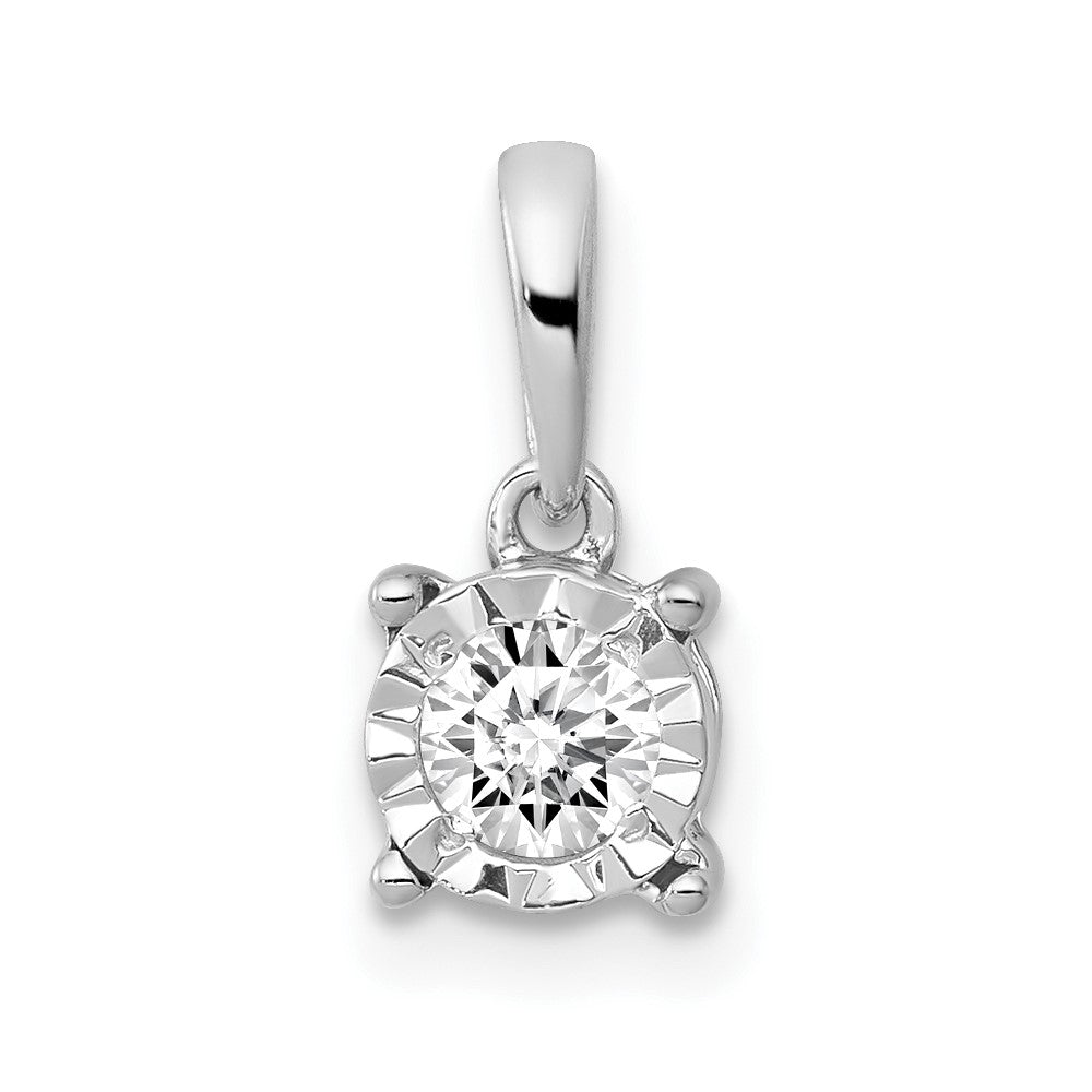 14k White Gold 1/5ct. Diamond Pendant