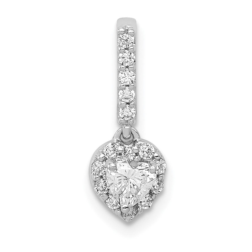 14k White Gold 1/4ct. Diamond Slide Pendant