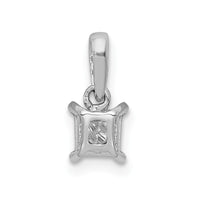 Load image into Gallery viewer, 14k White Gold 1/10ct. Diamond Square Pendant
