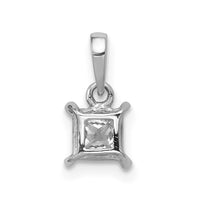Load image into Gallery viewer, 14k White Gold 1/5ct. Diamond Square Pendant
