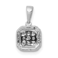 Load image into Gallery viewer, 14k White Gold 1/4ct. Diamond Square Cluster Pendant
