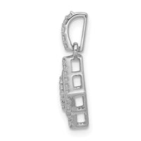 Load image into Gallery viewer, 14k White Gold 1/4ct. Diamond Cluster Pendant
