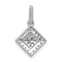 Load image into Gallery viewer, 14k White Gold 1/4ct. Diamond Cluster Pendant
