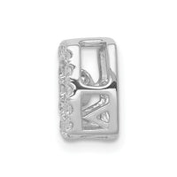 Load image into Gallery viewer, 14k White Gold 3/8ct. Vibrant Moving Diamond Square Chain Slide
