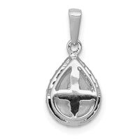 Load image into Gallery viewer, 14k White Gold 1/4ct. Diamond Teardrop Pendant
