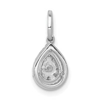 Load image into Gallery viewer, 14k White Gold 1/4ct.Diamond Teardrop Pendant

