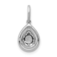 Load image into Gallery viewer, 14k White Gold 1/3ct. Diamond Teardrop Pendant
