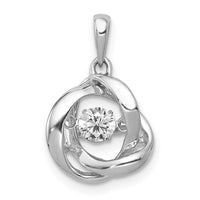 Load image into Gallery viewer, 14k White Gold 1/4ct. Vibrant Diamond Intertwined Rings Pendant
