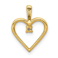 Load image into Gallery viewer, 14k AA .03ct. Diamond Heart Pendant
