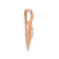 Load image into Gallery viewer, 14k Rose Gold AA .02ct. Diamond Heart Pendant
