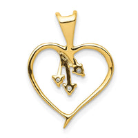 Load image into Gallery viewer, 14k Diamond Heart Pendant
