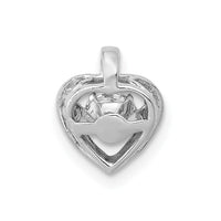 Load image into Gallery viewer, 14k White Gold 1/4ct. Vibrant Diamond Heart Pendant
