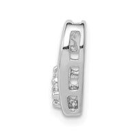 Load image into Gallery viewer, 14k White Gold 1/10ct. Diamond Heart Chain Slide
