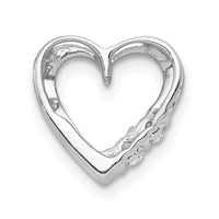 Load image into Gallery viewer, 14k White Gold 1/10ct. Diamond Heart Chain Slide
