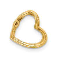 Load image into Gallery viewer, 14k AA Diamond Heart Chain Slide
