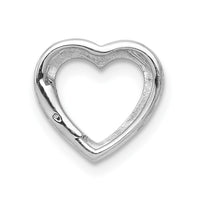 Load image into Gallery viewer, 14k White Gold .01ct. Diamond Heart Chain Slide
