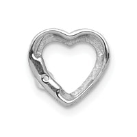 Load image into Gallery viewer, 14k White Gold 1/20ct. Diamond Heart Chain Slide
