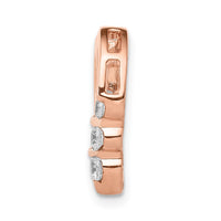 Load image into Gallery viewer, 14k Rose Gold 1/6ct. Diamond Heart Chain Slide
