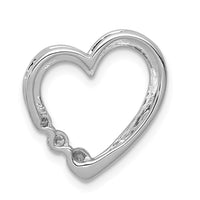 Load image into Gallery viewer, 14k White Gold 1/6ct. Diamond Heart Chain Slide
