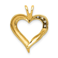 Load image into Gallery viewer, 14k Diamond Fancy Heart Pendant

