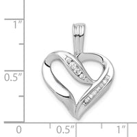 Load image into Gallery viewer, 14k White Gold 1/8ct. Diamond Heart Pendant
