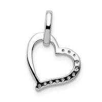 Load image into Gallery viewer, 14k White Gold 1/15ct. Diamond Heart Pendant
