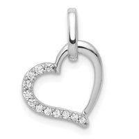Load image into Gallery viewer, 14k White Gold 1/15ct. Diamond Heart Pendant

