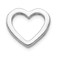 Load image into Gallery viewer, 14k White Gold 1/6ct. Diamond Heart Chain Slide
