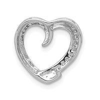 Load image into Gallery viewer, 14k White Gold 1/20ct. Diamond Heart Chain Slide
