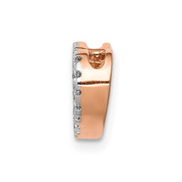 Load image into Gallery viewer, 14k Rose Gold 1/15ct. Diamond Heart Chain Slide
