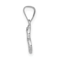 Load image into Gallery viewer, 14k White Gold .01ct. Diamond Heart Pendant
