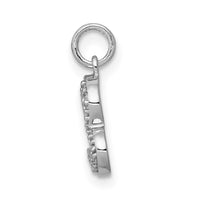 Load image into Gallery viewer, 14k White Gold 1/20ct. Diamond Curved Heart Charm
