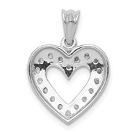 Load image into Gallery viewer, 14k White Gold 1/4ct. Diamond Heart Pendant

