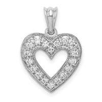 Load image into Gallery viewer, 14k White Gold 1/4ct. Diamond Heart Pendant

